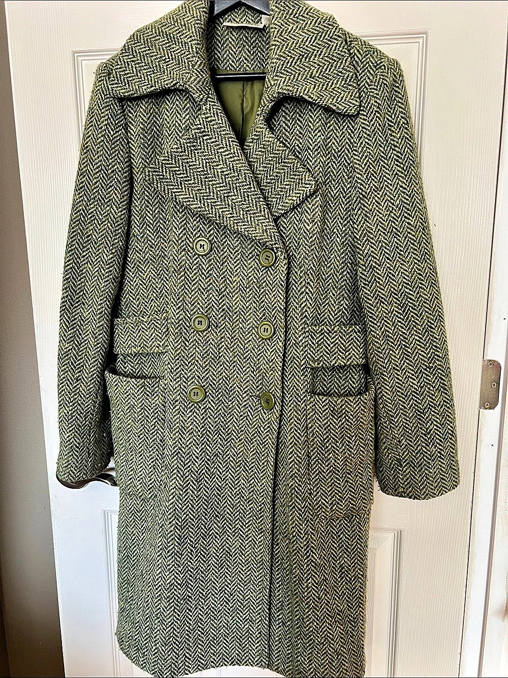 Vintage Chadwick's Wool Pea Coat in Green